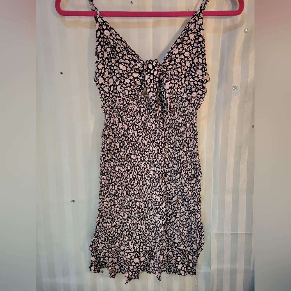 Ocean drive sun dress purple pink flowers